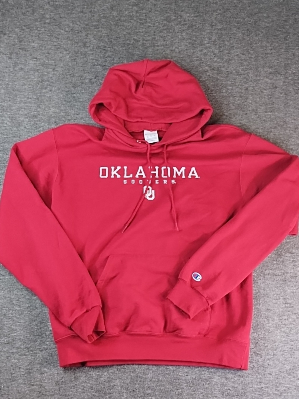 Champion Red Oklahoma Sooners Crewneck Hoodie